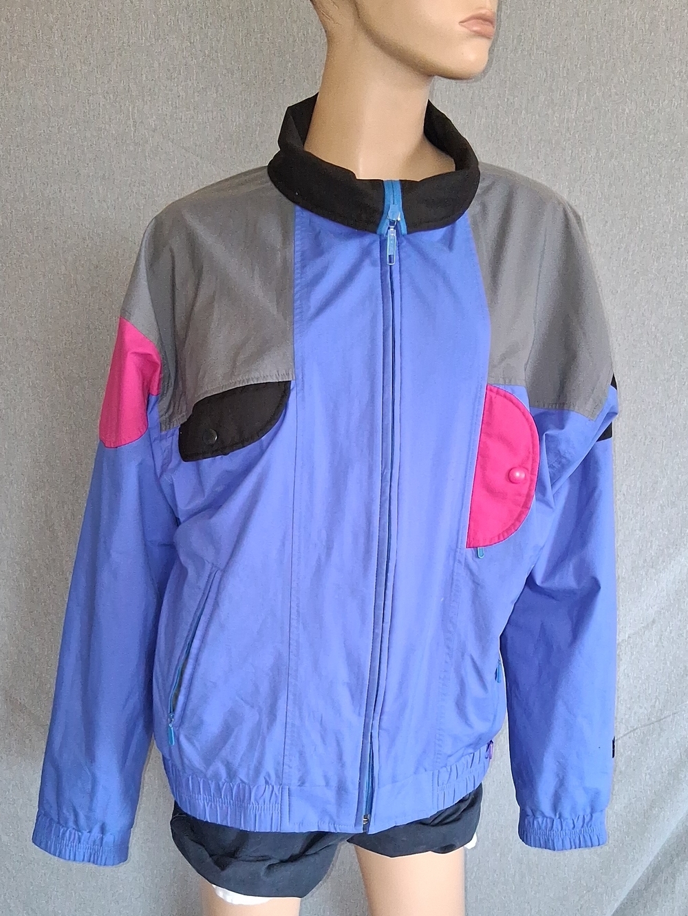 SKYR Gore-Tex Men's Colorblock Full-Zip Windbreaker Jacket 90s Vintage M